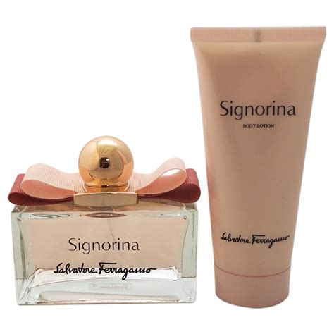 signorina salvatore ferragamo body lotion.